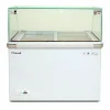 Caravell Commercial Ice Cream Display Bar CIDF 12 GSD 2(Sliding Doors With Pans)